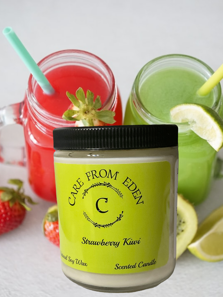 Double Wick Scented Candle: Strawberry Kiwi 7oz