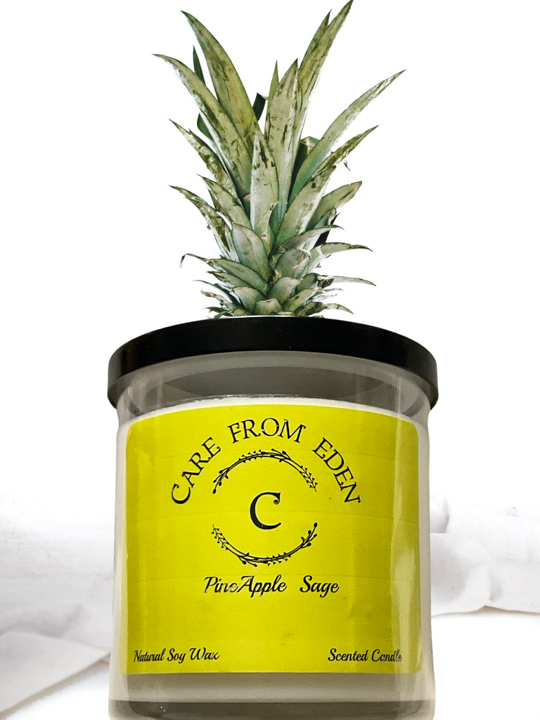 Double Wick Scented Candle: Pineapple/sage 9 oz